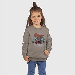 Свитшот хлопковый детский Garage superior, цвет: утренний латте — фото 2