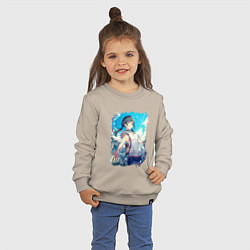 Свитшот хлопковый детский Добрая Хина, цвет: миндальный — фото 2