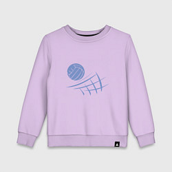 Свитшот хлопковый детский Volleyball Block, цвет: лаванда