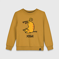 Детский свитшот Хоба! Прикольный кот