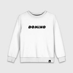 Свитшот хлопковый детский Доминоигра, цвет: белый