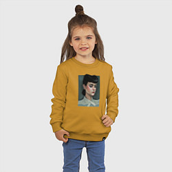 Свитшот хлопковый детский Рейчел, Бегущий по лезвию, цвет: горчичный — фото 2
