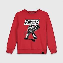 Свитшот хлопковый детский Fallout 4 Hero!, цвет: красный