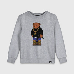 Детский свитшот Gangsta bear Крутой мишка