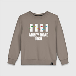 Свитшот хлопковый детский THE BEATLES ABBEY ROAD, цвет: утренний латте