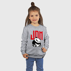 Свитшот хлопковый детский JDM Panda Japan Симпатяга, цвет: меланж — фото 2