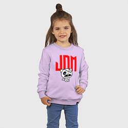 Свитшот хлопковый детский JDM Kitten-Zombie Japan, цвет: лаванда — фото 2