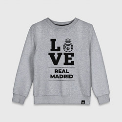 Детский свитшот Real Madrid Love Классика