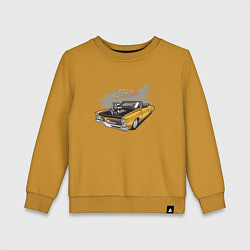 Детский свитшот Желтая классическая машина