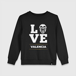 Свитшот хлопковый детский Valencia Love Classic, цвет: черный