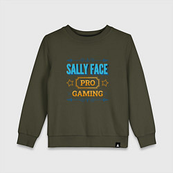 Свитшот хлопковый детский Sally Face PRO Gaming, цвет: хаки
