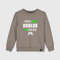 Детский свитшот Roblox I Paused