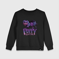 Свитшот хлопковый детский POPPY PLAYTIME PJ Pug-a-Pillar, цвет: черный