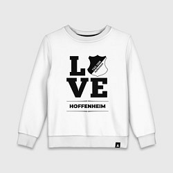 Свитшот хлопковый детский Hoffenheim Love Классика, цвет: белый