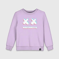 Свитшот хлопковый детский MARSHMELLO МАРШМЕЛЛОУ NEON, цвет: лаванда