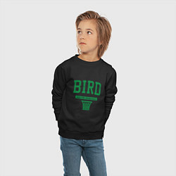 Свитшот хлопковый детский Bird - Boston, цвет: черный — фото 2