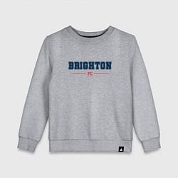 Свитшот хлопковый детский Brighton FC Classic, цвет: меланж