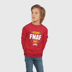 Свитшот хлопковый детский Извини FNAF Зовет, цвет: красный — фото 2