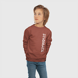 Свитшот хлопковый детский Stigmata ПРОТИВ ПРАВИЛ, цвет: кирпичный — фото 2