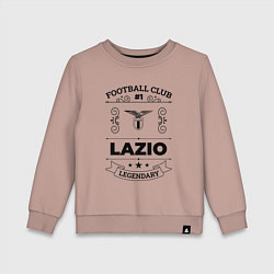 Свитшот хлопковый детский Lazio: Football Club Number 1 Legendary, цвет: пыльно-розовый