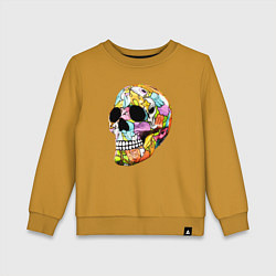 Детский свитшот Art cool skull