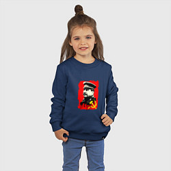 Свитшот хлопковый детский СССР - Сталин, цвет: тёмно-синий — фото 2