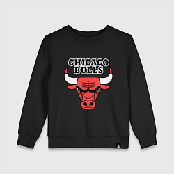 Свитшот хлопковый детский Chicago Bulls, цвет: черный