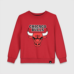 Свитшот хлопковый детский Chicago Bulls, цвет: красный