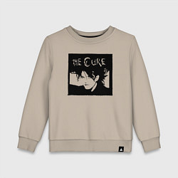 Свитшот хлопковый детский The Cure Роберт Смит, цвет: миндальный