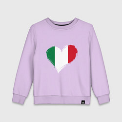 Детский свитшот Сердце - Италия
