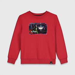 Свитшот хлопковый детский К звездам, цвет: красный