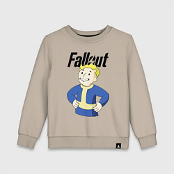 Свитшот хлопковый детский Fallout blondie boy, цвет: миндальный