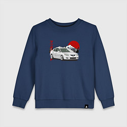 Свитшот хлопковый детский Mazda 3 bk JDM Retro, цвет: тёмно-синий