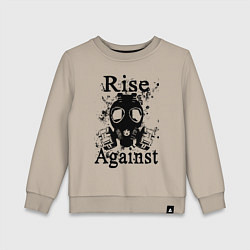 Свитшот хлопковый детский Rise Against rock, цвет: миндальный