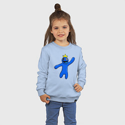 Свитшот хлопковый детский Роблокс: Синий, цвет: мягкое небо — фото 2