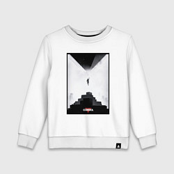 Свитшот хлопковый детский Летящая Джесси, цвет: белый