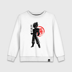 Свитшот хлопковый детский Goku Son - Dragon Ball - Warrior, цвет: белый