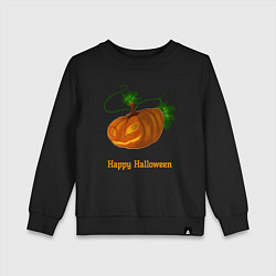 Свитшот хлопковый детский Trembling pumpkin, цвет: черный