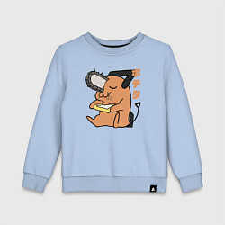 Свитшот хлопковый детский Милый Почита, цвет: мягкое небо