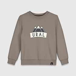 Свитшот хлопковый детский URAL, цвет: утренний латте