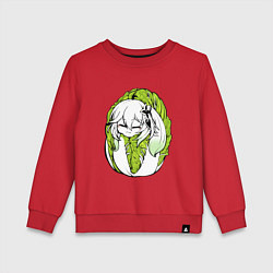 Свитшот хлопковый детский Капуста-Нахида, цвет: красный