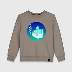 Детский свитшот Луна-рыба