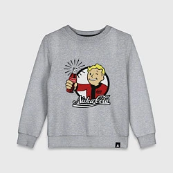 Свитшот хлопковый детский Vault boy - nuka cola, цвет: меланж