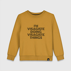 Детский свитшот Im visagiste doing visagiste things vintage