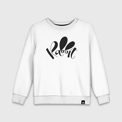 Детский свитшот Надпись Rabbit
