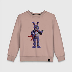 Свитшот хлопковый детский Бонни, цвет: пыльно-розовый