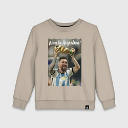 Детский свитшот Lionel Messi - world champion - Argentina