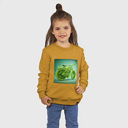 Свитшот хлопковый детский Зелёное движение, цвет: горчичный — фото 2