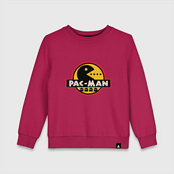 Свитшот хлопковый детский Pac-man game, цвет: маджента
