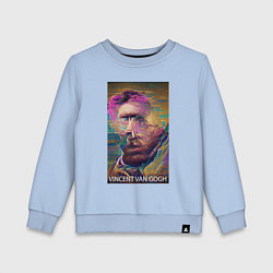 Детский свитшот Vincent Van Gogh - автопортрет - нейросеть
